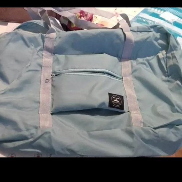 Baby blue travel weekend duffel hockey gym carryon hospital bag - Picture 5 of 8